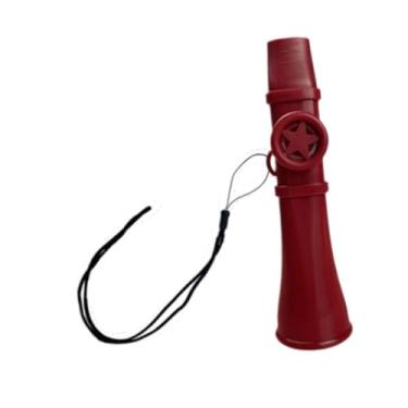 Imagem de YIJU Tono Kazoo Ajustável Tono Kazoo Gift Flute Fácil de transportar Kazoo Flute Great Sound Kazoo Piano Teclado Guitarra, Vermelho