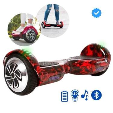 Imagem de Hoverboard 6.5 Infantil 2024 com LED, Bluetooth, Motor Brushless e Bat