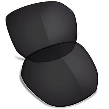 Imagem de TRUSHELL Lentes de reposição polarizadas para óculos de sol Oakley Latch Beta OO9436 preto escuro - Polarizado