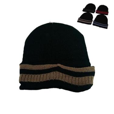 Imagem de Gorro de Poliéster Listrado Cores Sortidas Adulto - Aliança