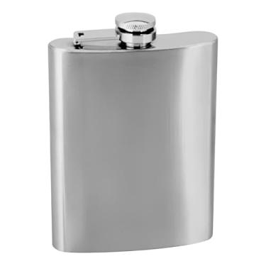 Imagem de Cantil de Bolso em Aço Inox, 230ml, Portátil Premium