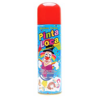 Imagem de Cabelo Maluco Tinta Spray Pinta Loca Vermelho 150ml - Aspa