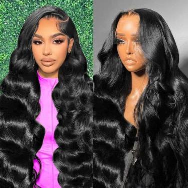 Imagem de Perucas frontais de renda Mayery Body Wave 30 cm 200% de densidade nat