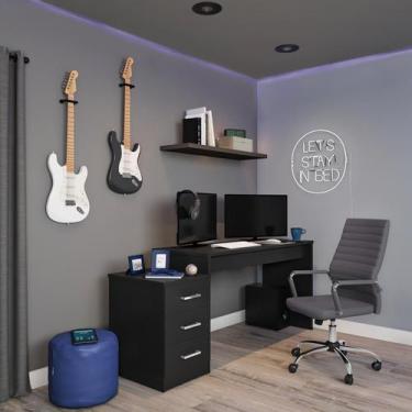 Imagem de Cadeira de Escritório Diretor Giratória Lima Cinza - Mobly