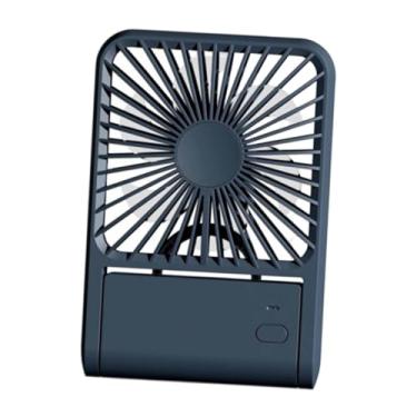 Imagem de Fenteer Ventilador de mesa USB Ventilador de mesa silencioso portátil para viagens Escritório Carro Quarto, Azul
