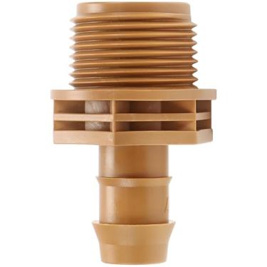 Imagem de Copadri 12 peças de acessórios adaptadores de irrigação por gotejamento de PVC de 3/10.2 cm para 1/2 polegada, rosca de tubo macho de 3/10.2 cm (MPT) x 1/5.1 cm conectores de acoplamento farpado de