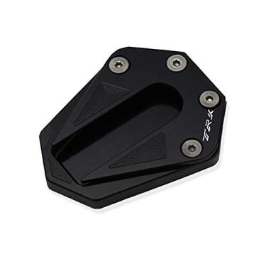 Imagem de Acc-Creativity Suporte para pé de motocicleta com ampliador lateral para placa de extensão compatível com Benelli TRK502 TRK502X 2017-2018 (preto)