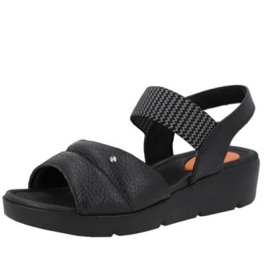 Imagem de Sandália Anabela Flatform Elástico Casual Conforto Usaflex