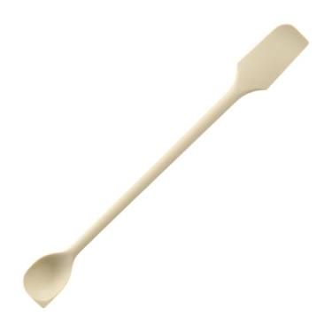 Imagem de DimyFew Espátulas de silicone para cozinha, utensílios para assar, colher para maquiagem, loções, produtos de beleza, condimentos, cremes faciais, Branco