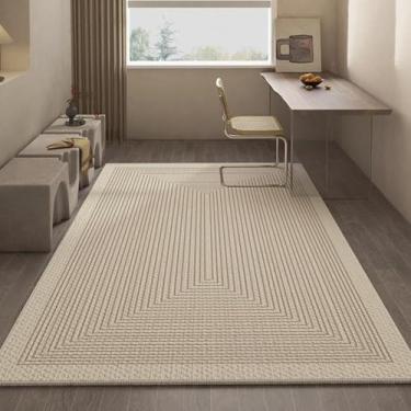 Imagem de Tapete moderno e simples para cadeira de estudo, tapete de chão para sala de estar, cadeira giratória, decoração de casa (120 x 200 cm/WSJR-5)