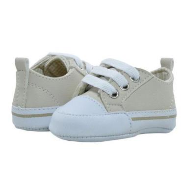 Imagem de Sapatênis Bebe Menino Atacador Bege  - Bicho de Pé Baby, 17, Bege clar