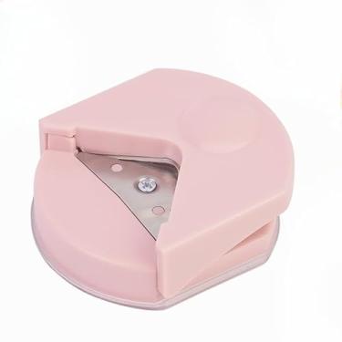 Imagem de Cortador de Cantos para Fotos, Arredondador de Papel, Cortador de Papel - Mini PortáTil(ROSA)