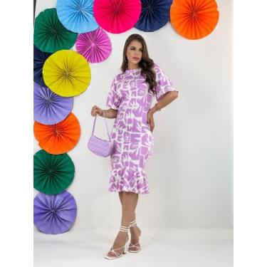 Imagem de Vestido feminino longo Amanda, Rosa, Branco, M