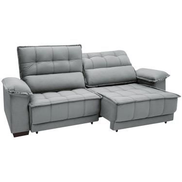 Imagem de Sofá Reclinável e Retrátil 2,54 m Linoforte Terraza