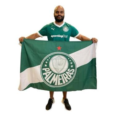 Imagem de Bandeira Palmeiras Oficial Licenciada 1 Face 71 X1,28