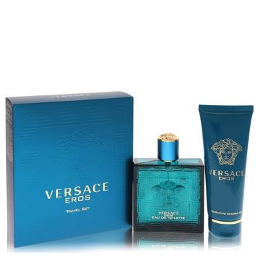 Imagem de Perfume Masculino Eros Cx. Presente Versace 100 Ml Eau De Toilette 100 Ml + Gel De Banho