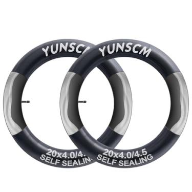 Imagem de 2 Pack 20" Self Sealing Fat Tire Tubes 20 x 4.0 AV32mm Vavle Super Automatic Repair, Self-Sealing, Puncture Resistant Compatible with 20 x 4.0/4.5" Fat Tire Bike Tubes