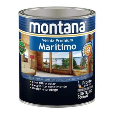 Imagem de Verniz Marítimo Brilhante 900ml Montana - Proteção e Realce para Madei