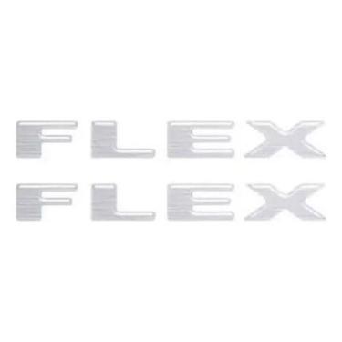 Imagem de Par De Adesivo Flex Capo Mitsubishi Pajero Tr4 Cinza - SPTS