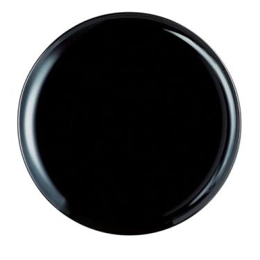 Imagem de Prato de Vidro Opalino Friends Time Pizza Black 32cm - Lyor