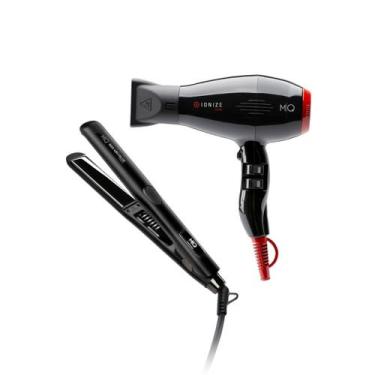 Imagem de Kit mq - secador ionize 2200w 220v + chapinha pro 480 velox bivolt