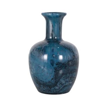 Imagem de VASO DECOR MURANO 12,5X20,5 CM MESCLA AZUL SAFIRA