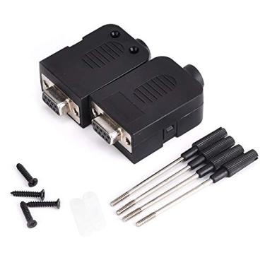 Imagem de GRCFUMO 2PCS DB9 Tipo de parafuso 9pin Tipo serial to Terminal Female Apter com caixa