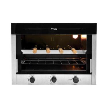 Imagem de Churrasqueira a Gás Rotativa Stelar de Embutir 4 Espetos, 110V