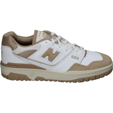 Imagem de New Balance Tênis de corrida masculino 574 Classics, Branco, marrom, 41