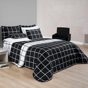 Imagem de Cobre Leito Casal Padrão Austin Micropercal 200 Fios Dupla Face - 3 Pe