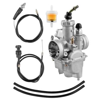 Imagem de Kit de carburador adequado para Yamaha TTR 125 TTR125E TTR125L TTR125LE 2000 2001 2002 2003 2004 2005 2006 2007, com cabos de mangueiras de elemento filtrante