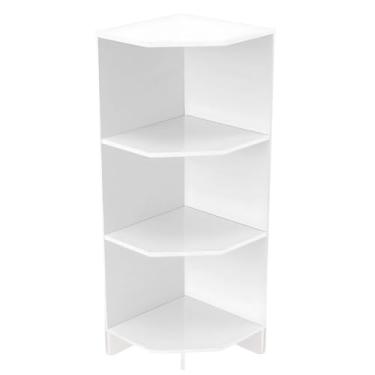 Imagem de Balcão Cantoneira Multiuso Lojas E Residências 98x40x40cm MDF Branco