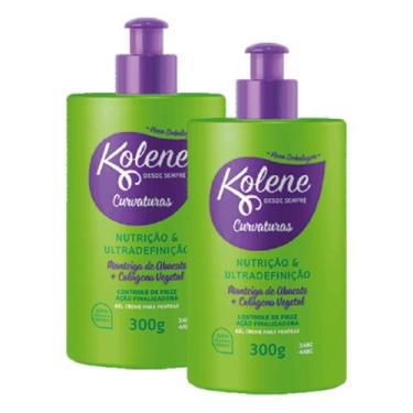 Imagem de Kit com 2 Gel Creme para Pentear Kolene Curvaturas 300ml