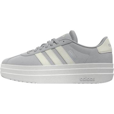 Imagem de adidas Tênis feminino Vl Court Bold, Cinza/Branco/Branco/Branco, 7