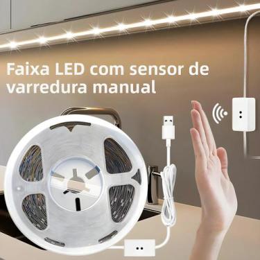 Imagem de Fita Led Branca Luz Noturna 1-10m, Tira Para Armário De Cozinha, Armár