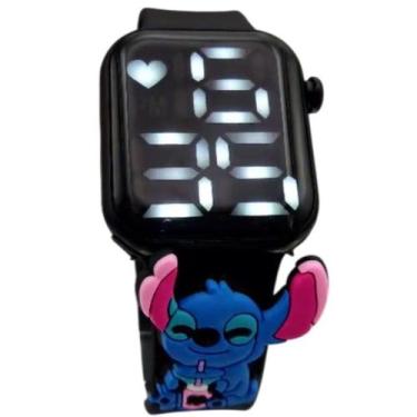 Imagem de Relógio digital Infantil Stitch Resistente à Água - Preto - SMACTUDO