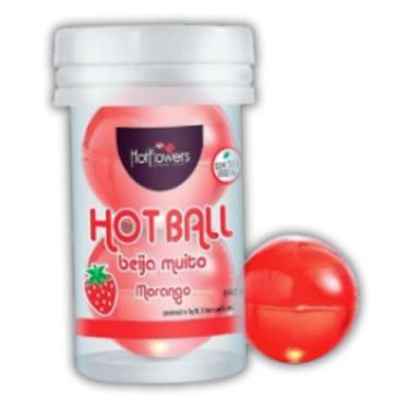 Imagem de Bolinha Explosiva 02 Unidades Gelatina Aromática com Óleo Corporal e Aroma de Frutas Uso Íntimo (Morango)