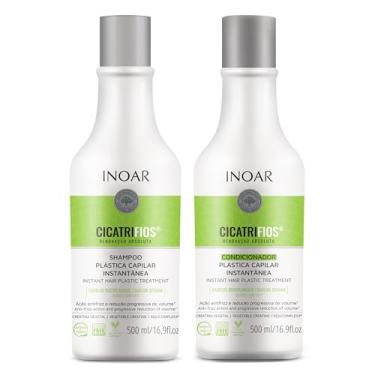 Imagem de Inoar, Kit Cicatrifios Shampoo e Condicionador com Rejucomplex³, Redução de Frizz, Brilho Extremo e Renovação Capilar - 2x500ml