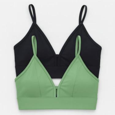 Imagem de Kit 2 Top Nadador Academia Fitness Poliamida - donna, G, Sortido