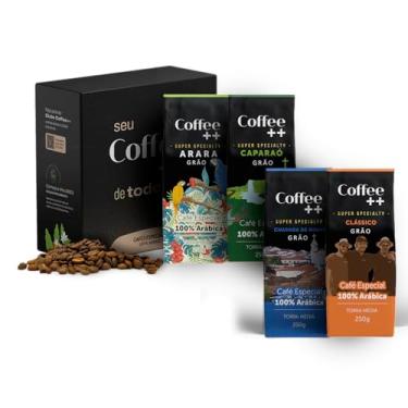 Imagem de Kit 4 Pacotes Café Especial Em Grãos Coffee Mais Clássico, Caparaó, Chapada e Arara