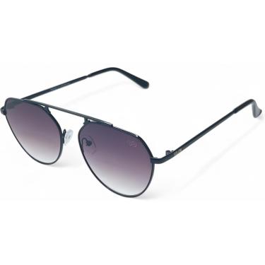 Imagem de Óculos De Sol Aviador Preto Feminino Original Armação Metalica, Ponte Detalhada E Lente Degradê Polarizada Uv400 - Acompanha Case, Limpa Lentes, Flanela, Certificado, Adesivo Solon
