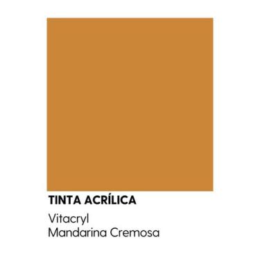 Imagem de Tinta Fosca Premium Laranjas - Vitacryl, Mandarina Cremosa, 3,6 lts
