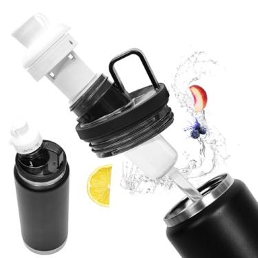 Imagem de Funnacle Adaptador de garrafa para Yeti compatível com cartuchos de sabor Cirkul, adaptador de garrafa Yeti Rambler serve para garrafas YETI Rambler de 12, 18, 26, 36, 46, 1,8 g YETI Rambler (silicone