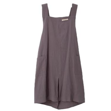 Imagem de Avental de chef de verão avental de algodão leve, avental de cozinha doméstica estilo coreano, roupa de trabalho japonesa minimalista