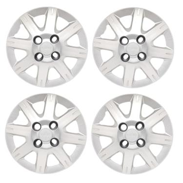 Imagem de Kit 4 Calota Aro 13 Compatível c/Roda Uno Way Economy 2008 2009 - Prata