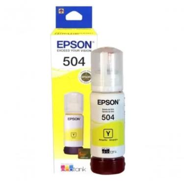 Imagem de Refil Epson 504 - Amarelo - 70ml - T504420al