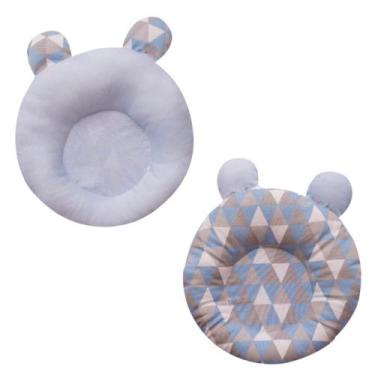 Imagem de Travesseiro Anatômico Redondo para Recém Nascido para Bebê Menino TRIA