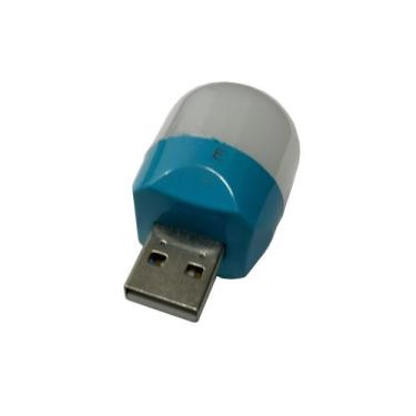 Imagem de Lampada led 1w 6500k 5v usb mini night cor azul ip20 embuled 61165