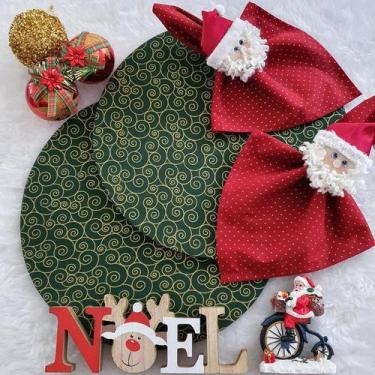 Imagem de Kit Mesa 04 Capas Sousplat 04 Bases 04 Guardanapos 04 Anéis - Criarte 