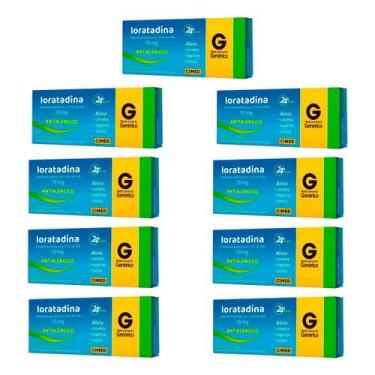 Imagem de Kit C/ 9 Loratadina 10mg 12 Comprimidos - CIMED